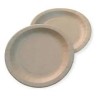 Plato de Polipapel Kraft Beige Grande (22 cm) x 100 unidades