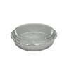 Tapa Plástica Alta Cristal (2 cm) Fuente Aluminio 23 cm,- x 50 unidades
