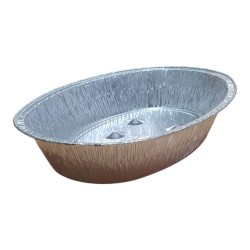 Fuente Aluminio Ovalada Darnel 4000 cc (32,5 x 26,5 h: 6,6 cm) c-u