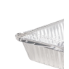 Bandeja Aluminio 3000 ml Rectangular (32,5 x 26,6 h: 4,5 cm) + Tapa Plástica (x 1)