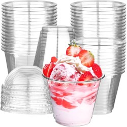 Vaso Plástico PET Cristal DARNEL 9 oz (270 cc),- pack x 12 unidades
