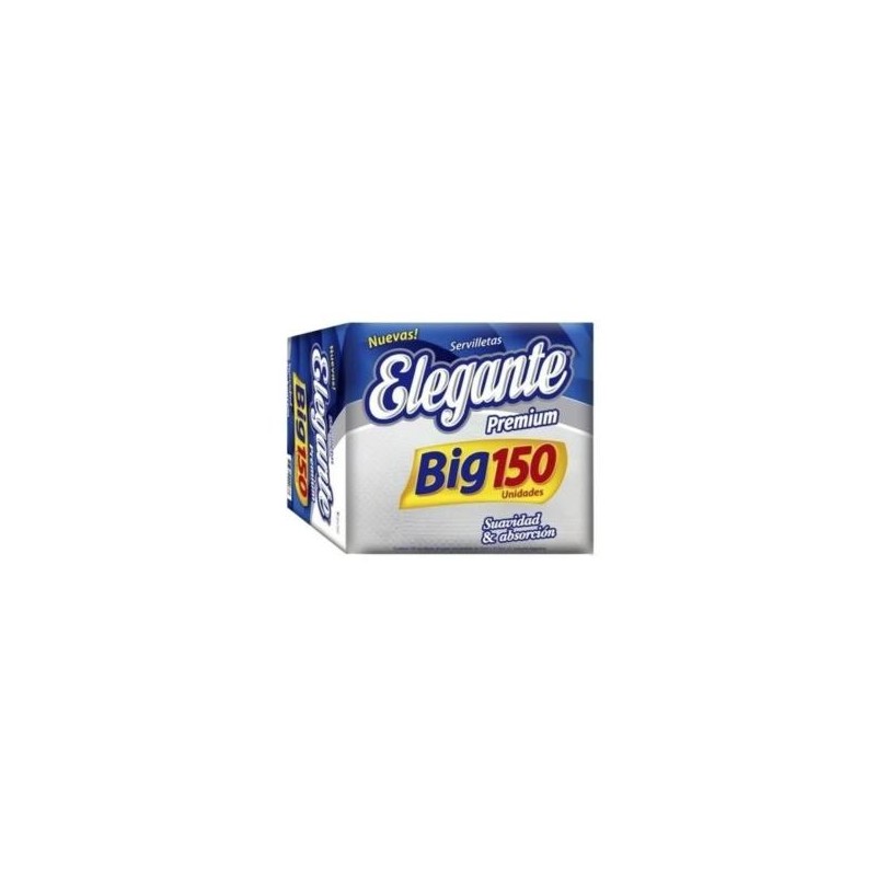 Servilletas 32 x 32 Tissue Blanco Elegante (pack x 150) cód 945