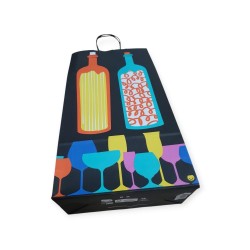 Bolsa para dos botellas "MULTIVINO" 22 x 10 x 42 c-manija