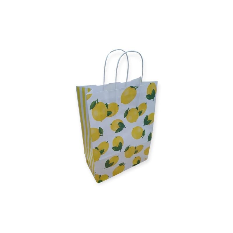 Bolsa "LIMONES" 22 x 10 x 30 cm c- manijas