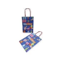 Bolsa "FELIZ CUMPLE" 14 x 8 x 20 cm c- manijas