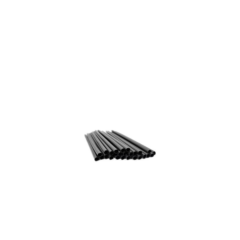 Sorbetes Plásticos Flex Negro 6 mm x 25 cm (x 80 unidades)