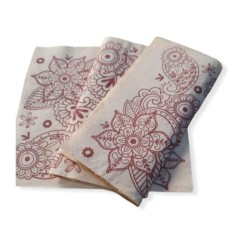 Servilletas Bouquet D-P 33 x 33 Flor Vintage BEIGE (pack x 25 unidades)