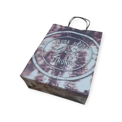 Bolsa Papel *Strong Man* 22 x 10 x 30 cm con manija