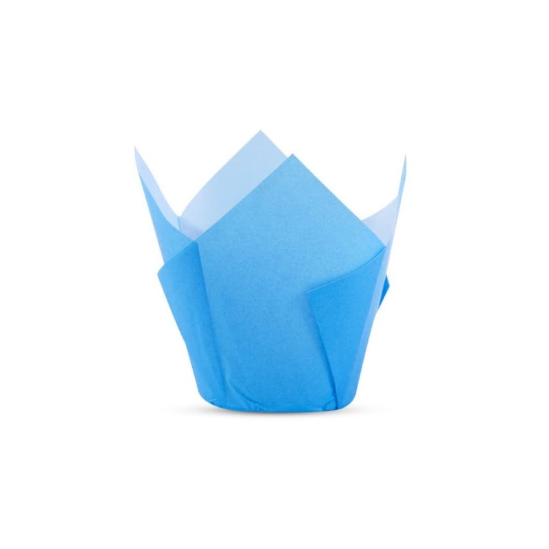 Tulipa Muffin Azul 42/72 mm (Diámetro 5 cm) pack x 135 unidades