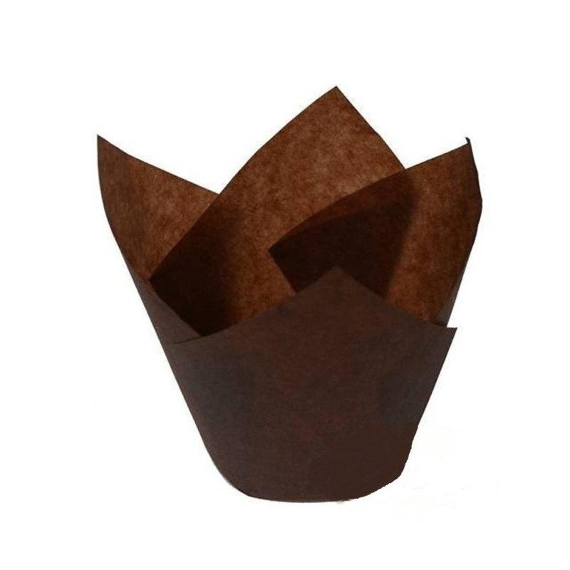 Tulipa Muffin Marrón 42/72 mm (Diámetro 5 cm) pack x 180 unidades