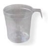 Taza plástica CRISTAL p/café doble 190 cc (x 50 unidades)