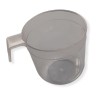 Taza plástica CRISTAL p/café doble 190 cc (x 50 unidades)