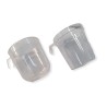 Taza plástica CRISTAL p/café doble 110 cc (x 50 unidades)