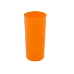 Vaso trago largo PP 280 cc NARANJA (x 50 unid)