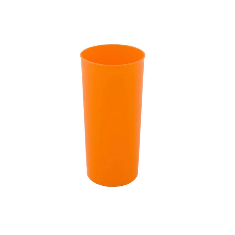 Vaso trago largo PP 280 cc NARANJA (x 50 unid)