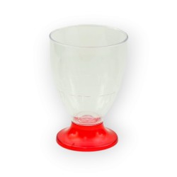 Copa de Vino DANUBIO Pie Rojo 220 cc (x 50 unidades)