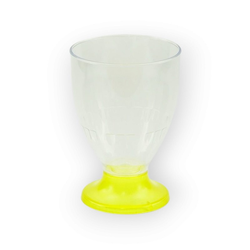 Copa de Vino DANUBIO Pie Amarillo 220 cc (x 50 unidades)