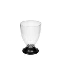 Copa de Vino DANUBIO Pie Negro 220 cc (x 50 unidades)