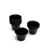 Pote Plástico Negro 75 cc Darnel (x 100 unidades)