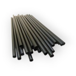 Sorbetes XXL Plástico Negro 7 mm x 25 cm (x 500 unidades)