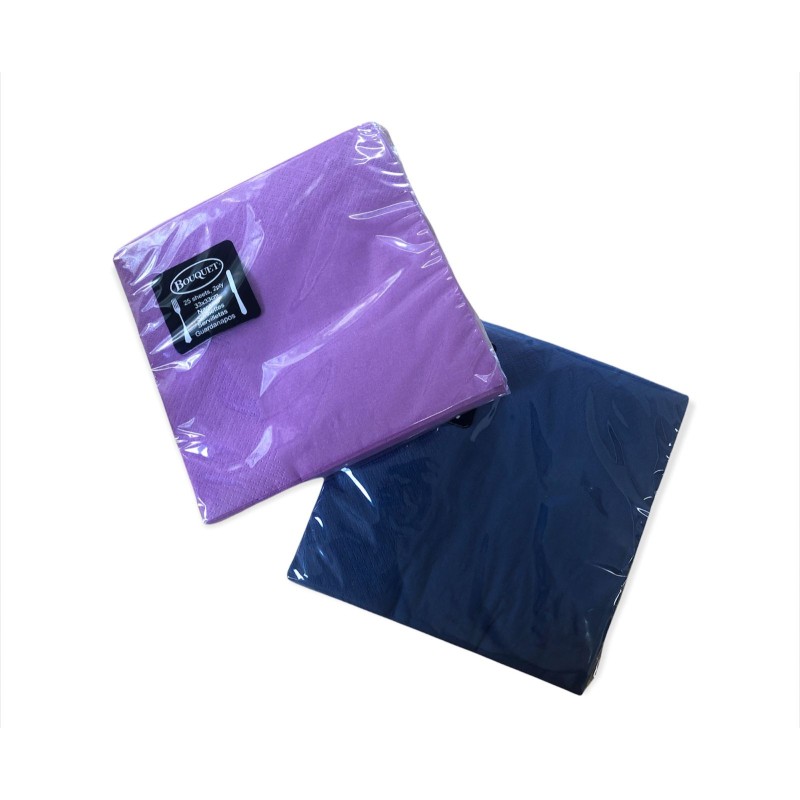 Servilletas Bouquet D/P 24 x 24 Violeta/Purpura (x 25 unid)