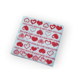 Servilletas Bouquet D/P 33x33 Corazón (x 25 unid)