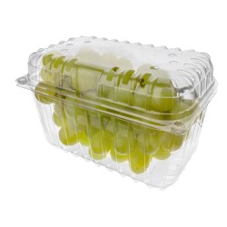 Estuche Frutas Perforado PET PCR 750 grs (19 x 13 h: 9 cm) x 50 unidades