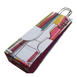 Bolsa para Botella *COLOUR WINE* 14 x 8 x 40 cm con manija