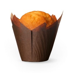 Tulipa Muffin Marrón 42/72 mm (Diámetro 5 cm) pack x 180 unidades