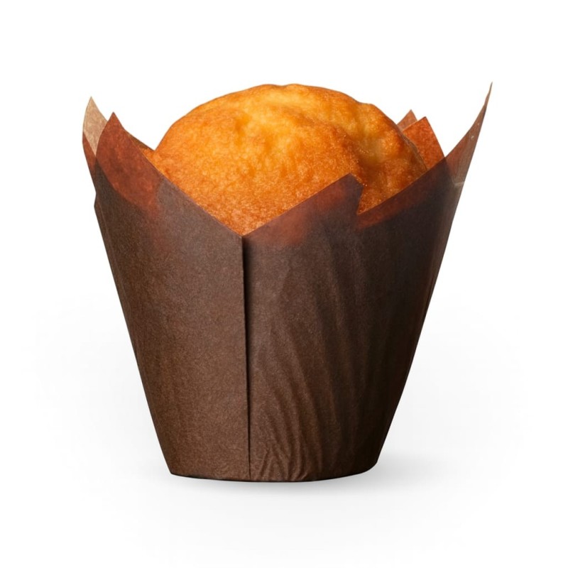 Tulipa Muffin Marrón 42/72 mm (Diámetro 5 cm) pack x 180 unidades