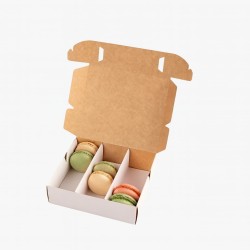 Estuche BIO 18 Sushi/Pastelería c/separadores (16 x 14.5 h: 5 cm) x 10 unidades