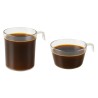 Taza plástica CRISTAL p/café doble 190 cc (x 50 unidades)