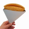 Porta Crepas Cartulina Blanca (14 cm Largo x 13 cm Ancho) x 100 unidades