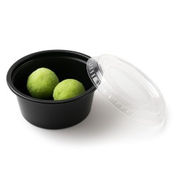 Pote Plástico NEGRO 55 cc (x 100 unidades)