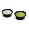 Pote Aderezos 25 cc NEGRO (pack x 100 unidades)
