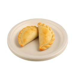 Plato BIO Bagazo de Caña Natural 17 cm (pack x 50 unidades)