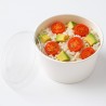 Ensaladera Polipapel Blanca 20 oz (600 cc) con tapa (x 100 unidades)