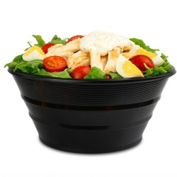 Ensaladera *Genoa* Plástico Negro 850 cc (x 100 unidades)
