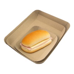 Bandeja Panadería Cartulina Kraft Nro 7 (24 x 32 cm) x 100 unidades