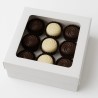 Caja Cartulina Blanca con Visor 20 x 20 x 10 cm (x 10 unidades)