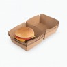 Estuche Kraft BIO 18 p/ Hamburguesa Grande (13 x 11 h: 8,7 cm) x 10 unidades