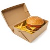 Caja Cartón Micro *BURGER* (Hamb + Papas) 24 x 15 h: 8 cm (x 50 unidades)