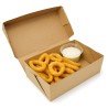 Caja Cartón Micro *BURGER* (Hamb + Papas) 20 x 12 h: 7 cm (x 50 unidades)