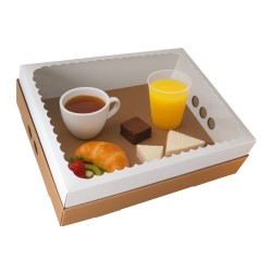 Bandeja *Desayuno* con visor 25 x 35 h: 12 cm (x 10 unidades)
