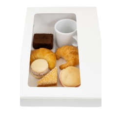 Cajas *Desayuno* con visor (33 x 25 x 12 cm) x 10 un