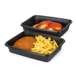 Bandeja Negra 105 Micro Rectangular Cotnyl (x 100 u)