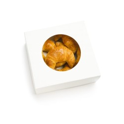 Caja Cartulina Blanca con Visor 24 x 24 x 8 cm (x 10 unidades)