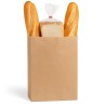 Bolsa Fondo Cuadrado Kraft Delivery 26 x 17 x 38 cm (x 100 unidades)