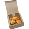 Estuche Cartulina Kraft Tarta Individual (14 x 14 h: 6 cm) x 10 unidades