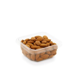 Pote Cuadrado PET 230 cc c/Tapa con Precinto de Seguridad (x 100)